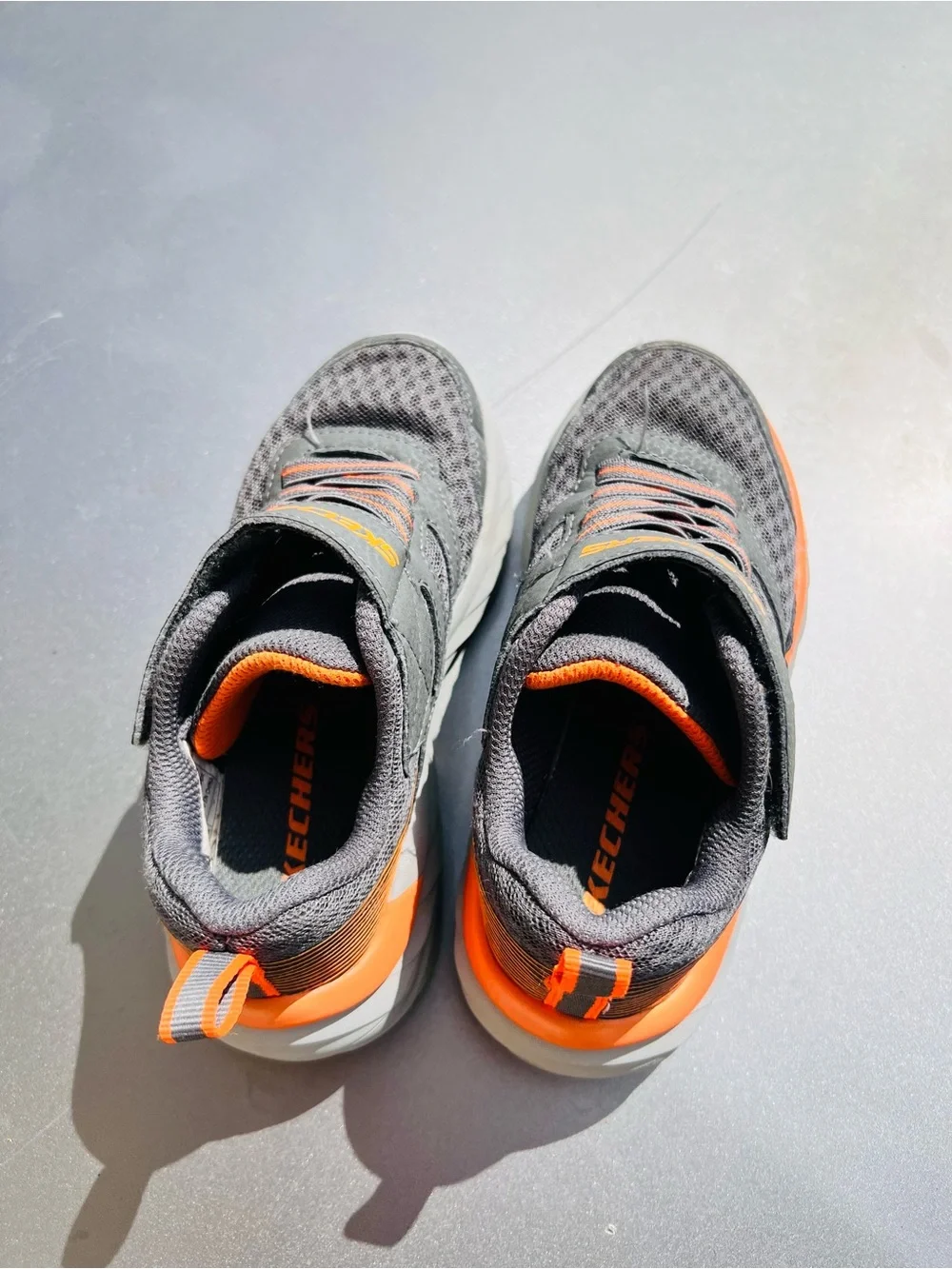 Toddler Boy Skechers Boundless Sneaker Coal Orange size 11